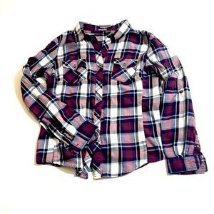Sandra Ingrish Plaid Button Up (Petite)